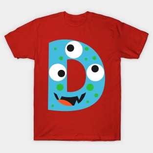 D letter T-Shirt